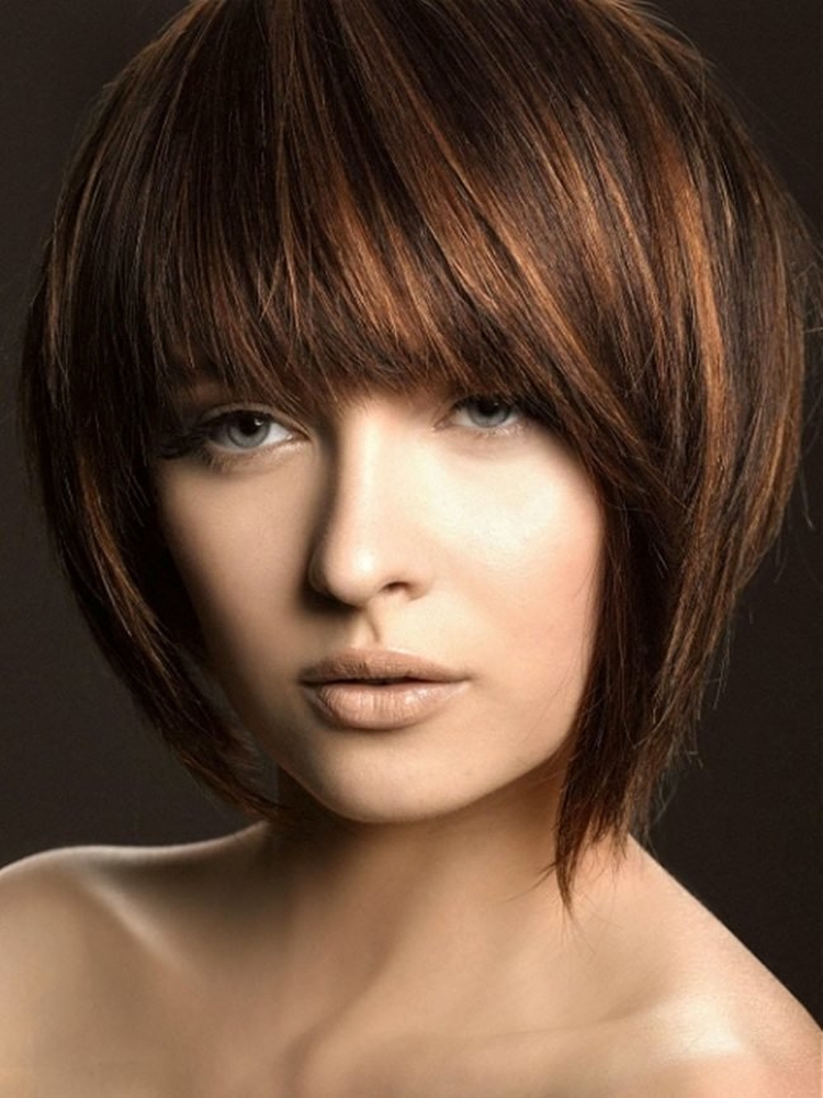 Coloring for short dark hair photo