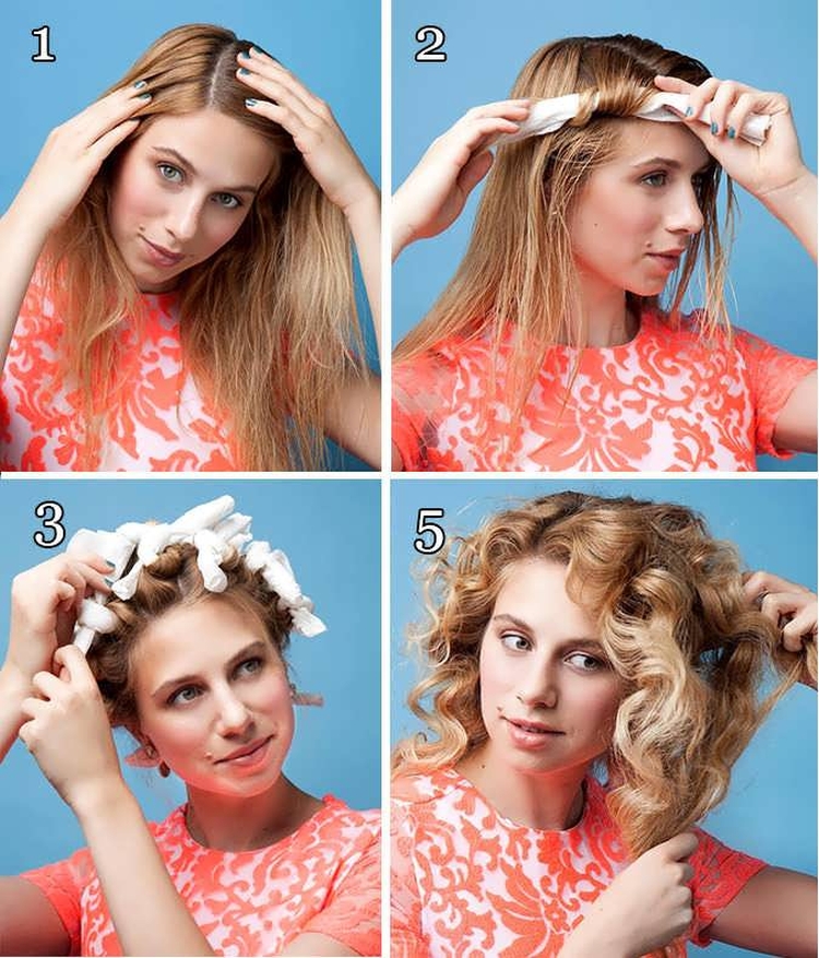 How to make curls without curlers and curling irons at night