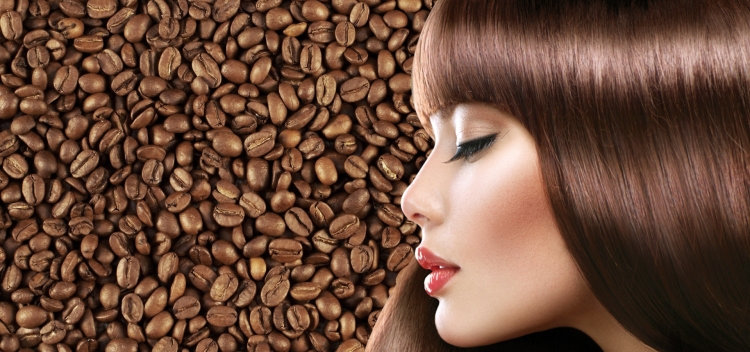 Hair mask with coffee