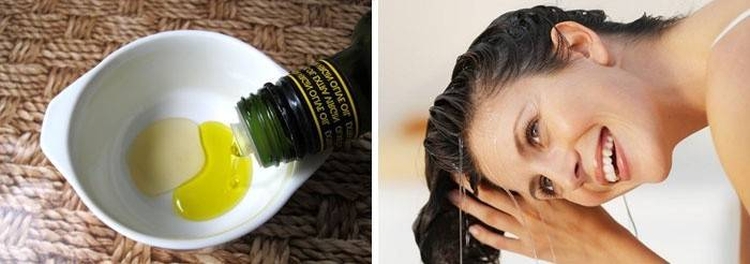 Application of olive oil for hair