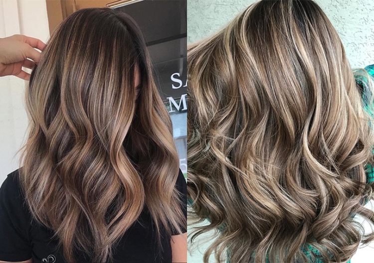 Complex hair coloring for brunettes photo