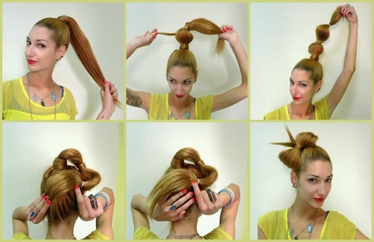 How to make a bow out of hair