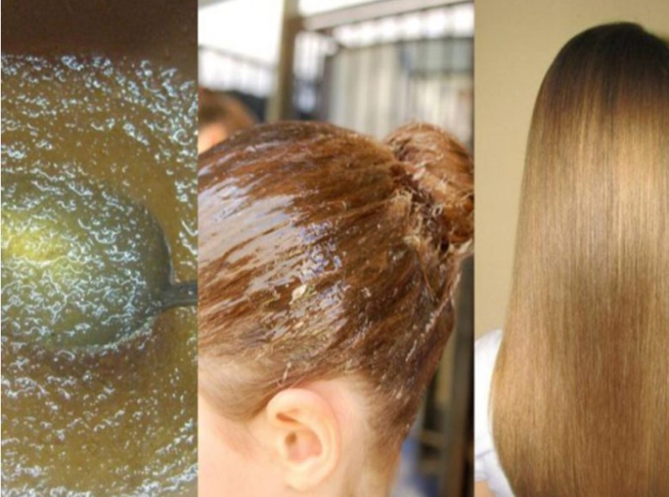 Gelatin hair mask lamination at home