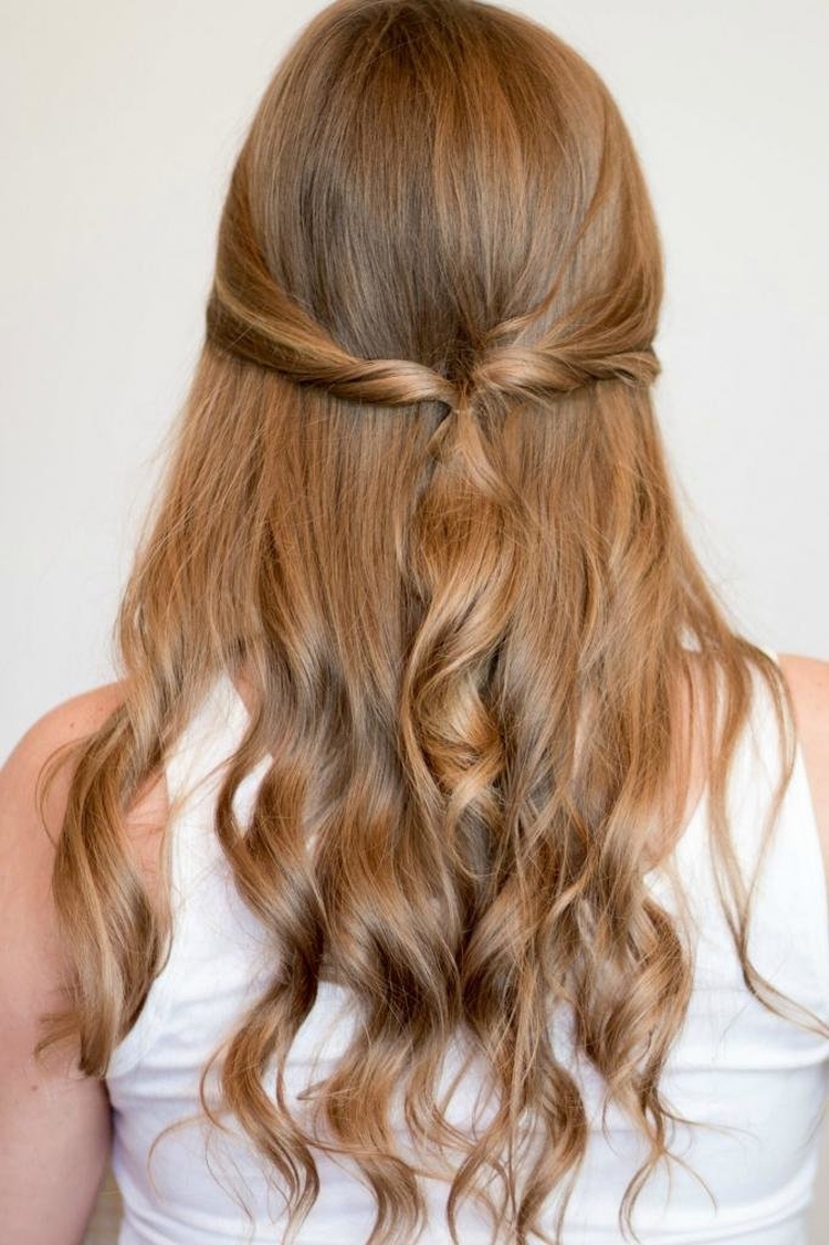 Light hairstyles with loose hair