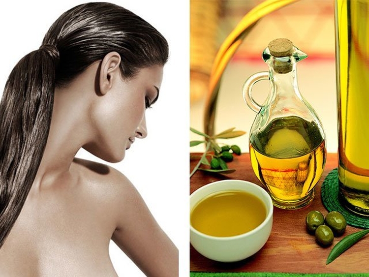 Application of olive oil for hair