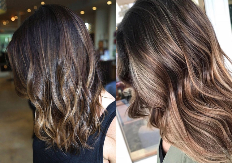 Complex hair coloring for brunettes photo