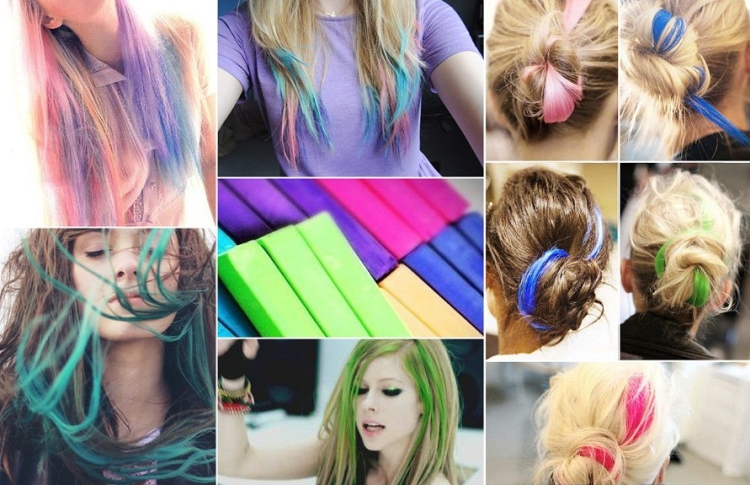 How to use hair crayons