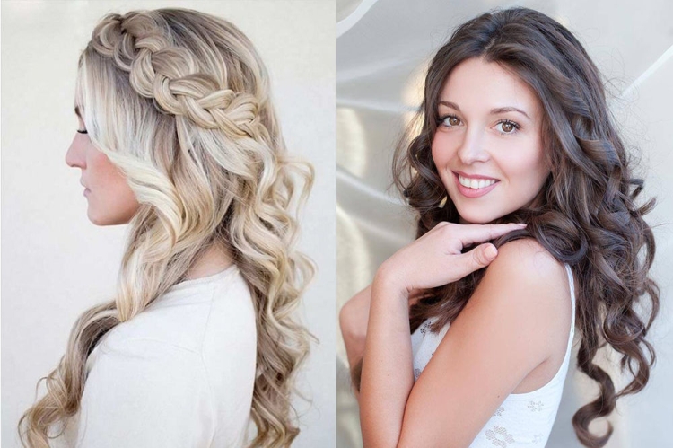 Hairstyles with curled hair