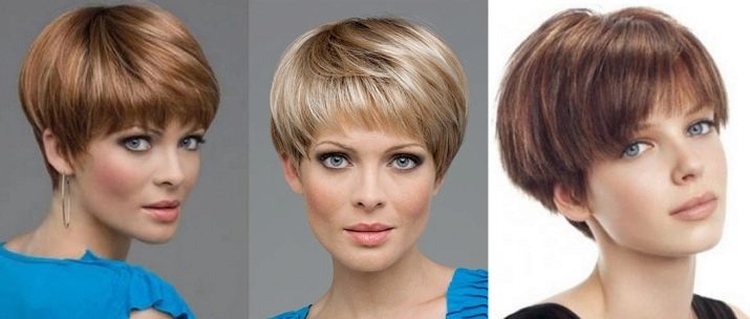 Haircut for short hair adding volume to the photo