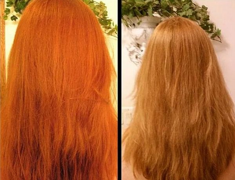 How to remove redhead from hair after dyeing