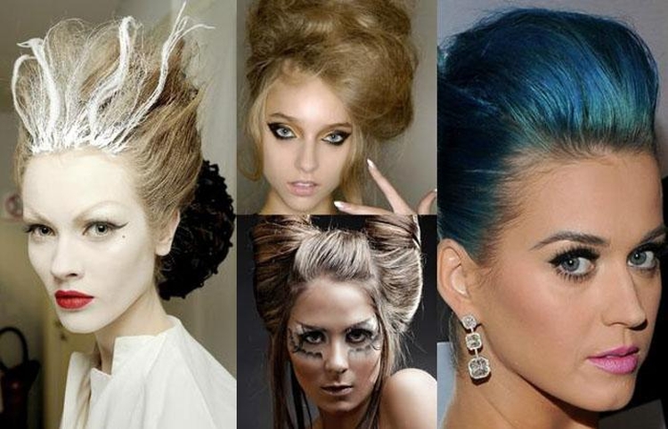 High hairstyles for medium hair