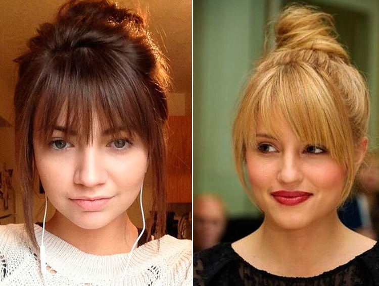 Types of bangs photo with names