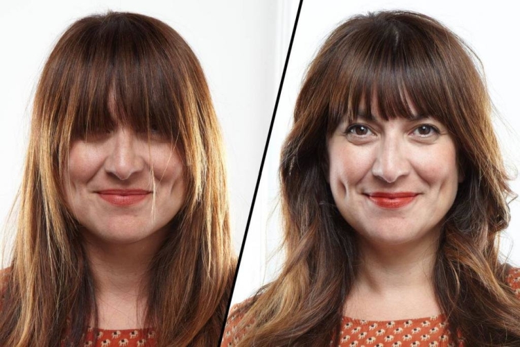 How to profile bangs at home