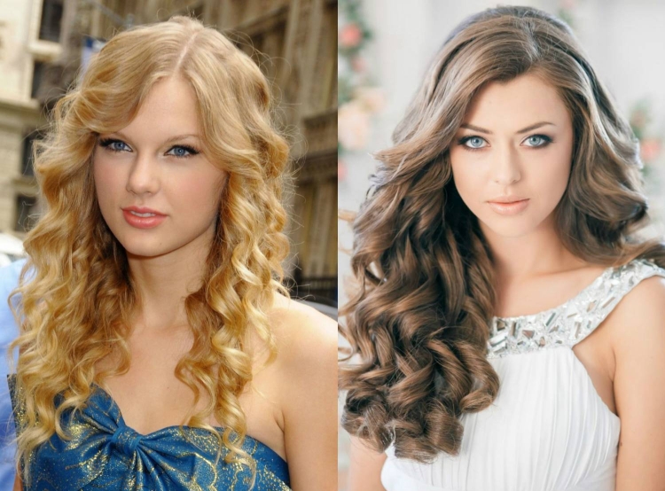 Hairstyles with curled hair