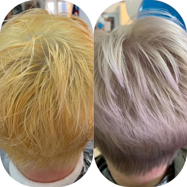 How to remove yellowness from hair after bleaching