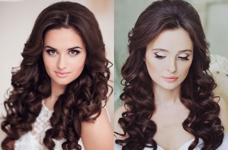 Hairstyles with curled hair