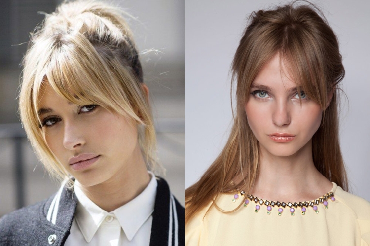 Types of bangs photo with names