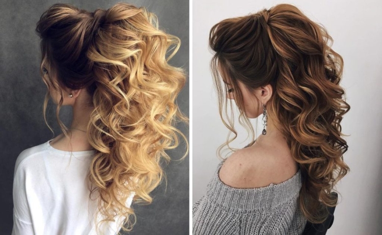 Hairstyles with curled hair