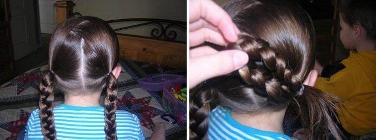 Hairstyles for the kindergarten for every day