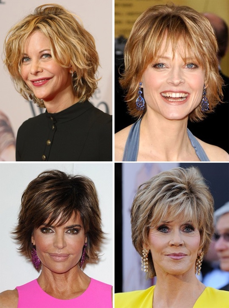 Short hairstyle for a woman of 50