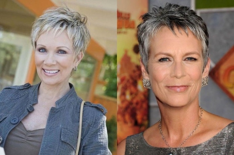 Short hairstyle for a woman of 50