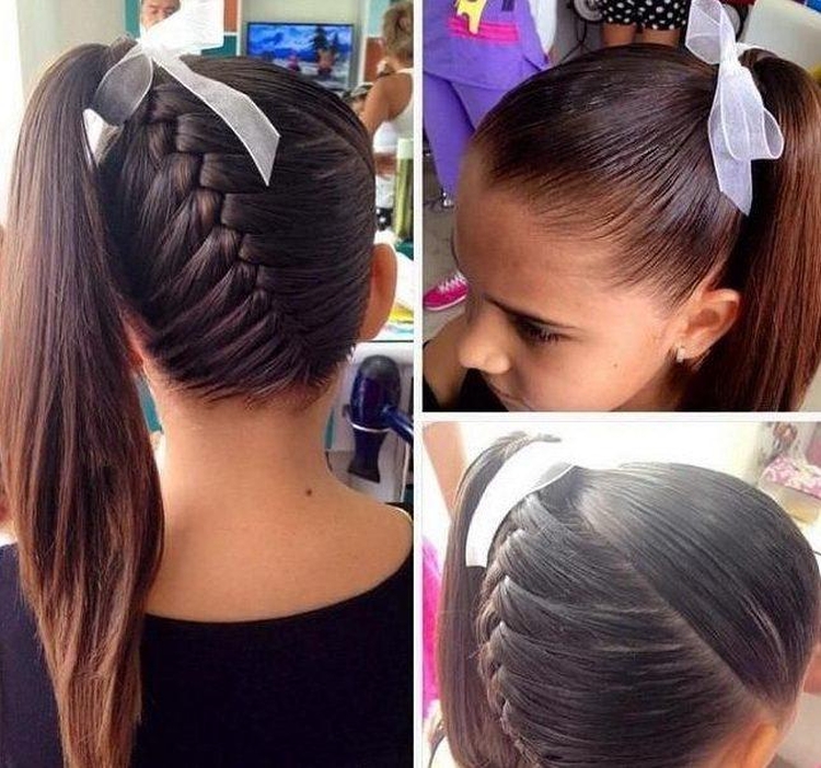 Hairstyles for physical education for girls of 13 years old