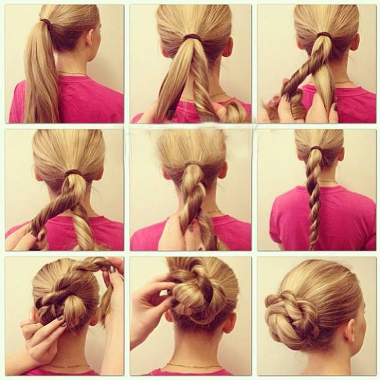 Hairstyles for physical education for girls of 13 years old