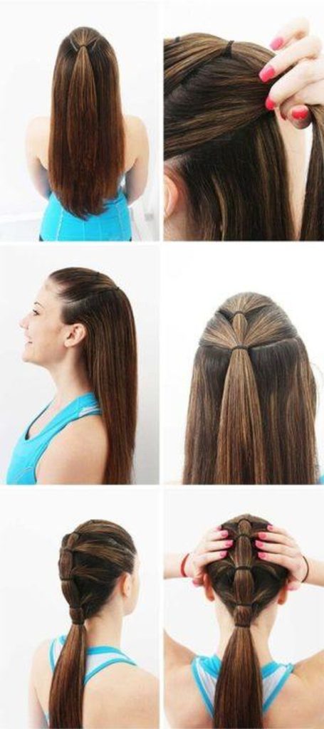 Hairstyles for physical education for girls of 13 years old