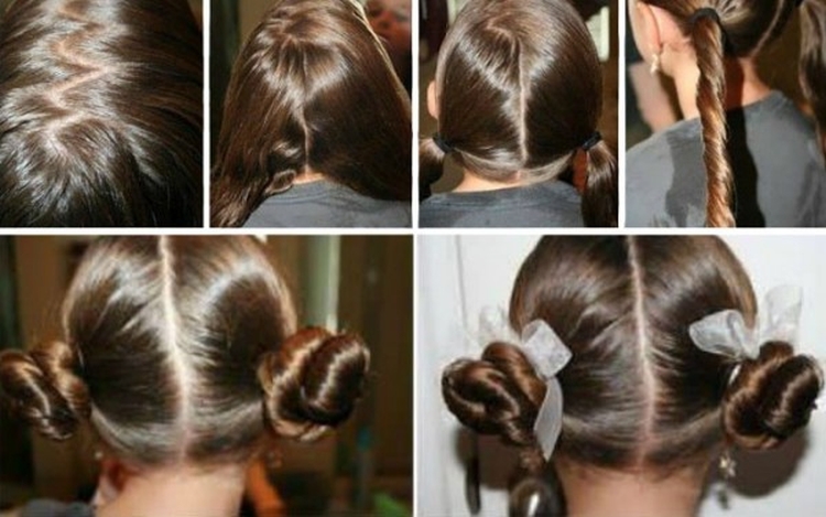 Hairstyles for physical education for girls of 13 years old