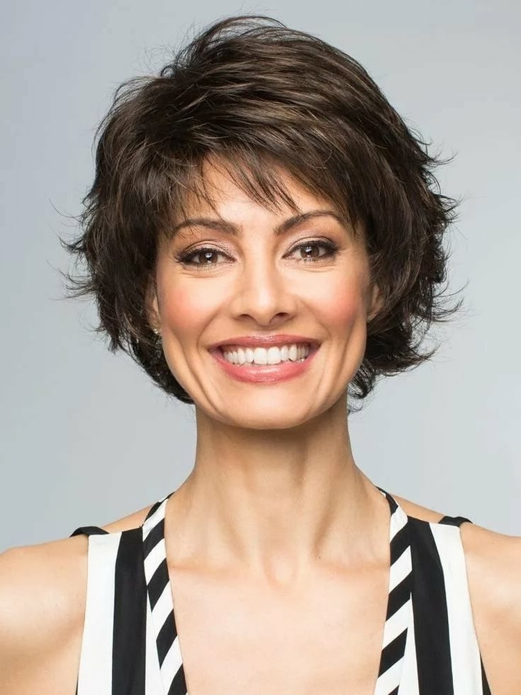 Short hairstyle for a woman of 50