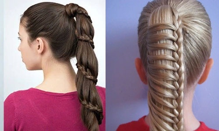 Hairstyles for physical education for girls of 13 years old