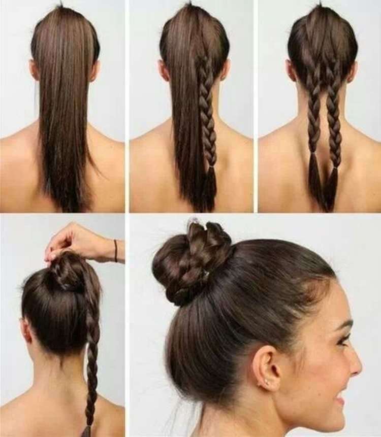 Hairstyles for physical education for girls of 13 years old