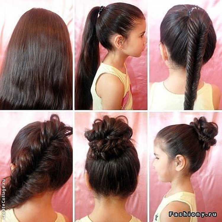 Hairstyles for physical education for girls of 13 years old