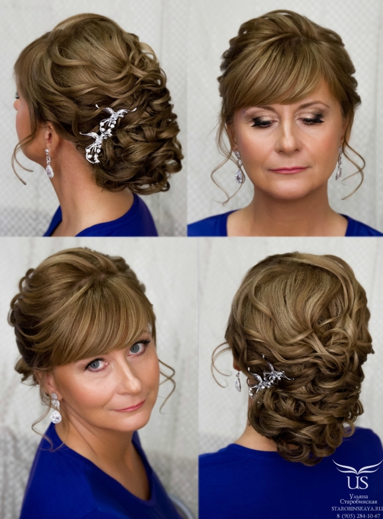 Hairstyles for the mother of the groom for the wedding