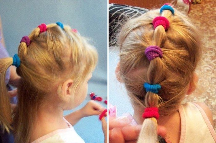 Hairstyles for the kindergarten for every day