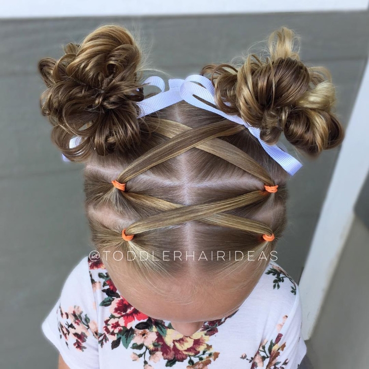 Hairstyles for the kindergarten for every day