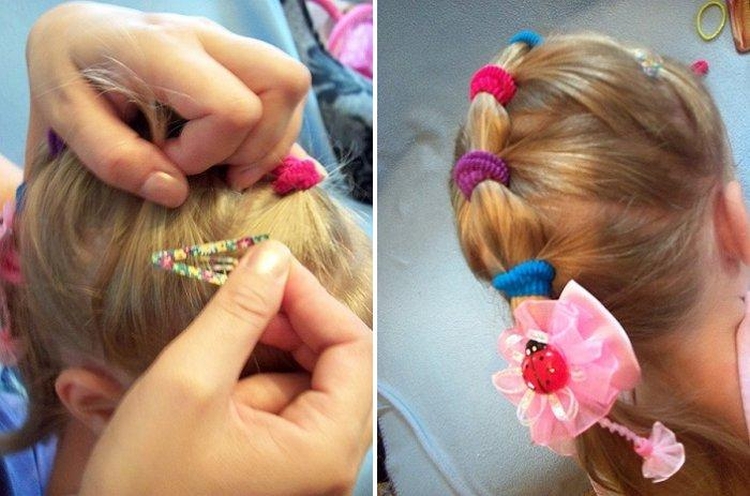 Hairstyles for the kindergarten for every day