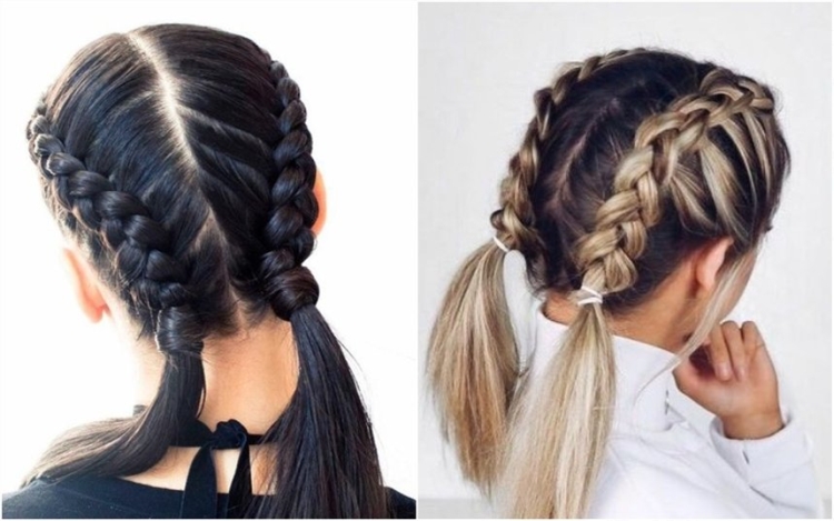 Hairstyles for physical education for girls of 13 years old