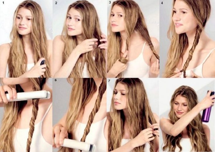 How to curl your hair on a flat iron