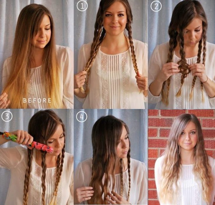 How to curl your hair on a flat iron