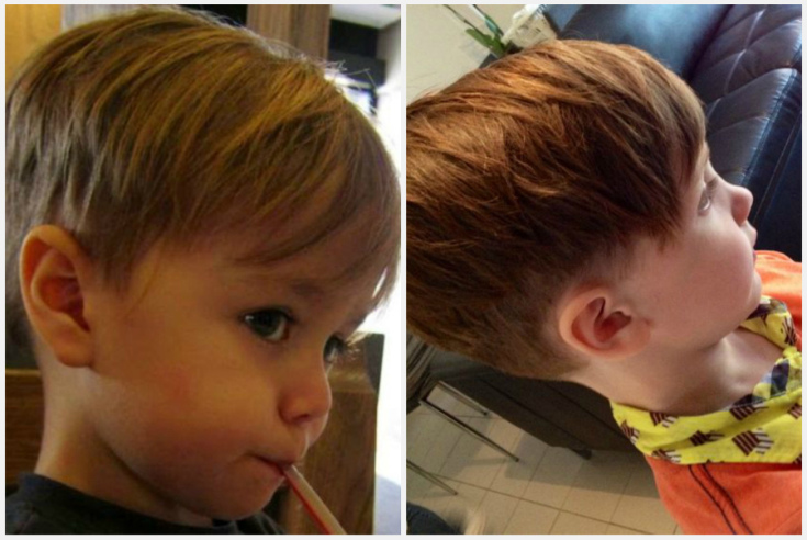 How to cut a baby boy with a clipper and scissors at home