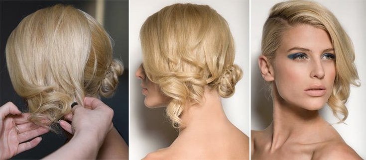 Side hairstyles with curls