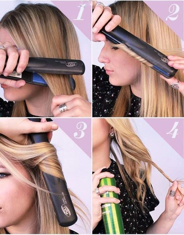 How to curl your hair on a flat iron