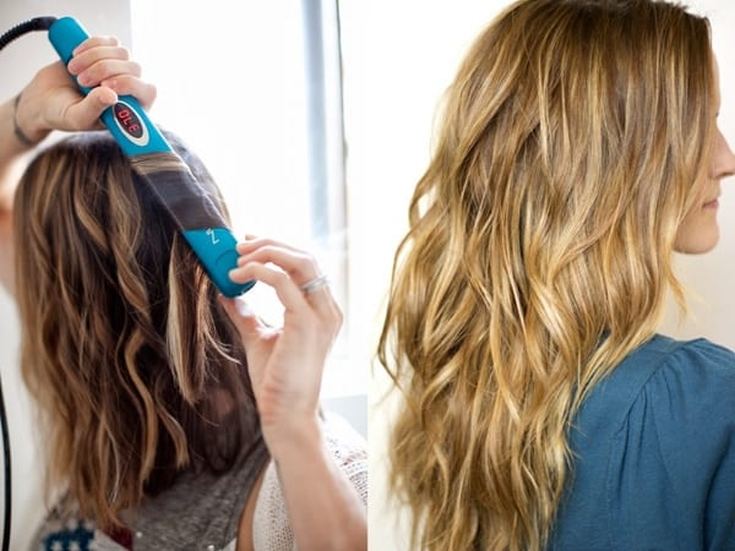 How to curl your hair on a flat iron