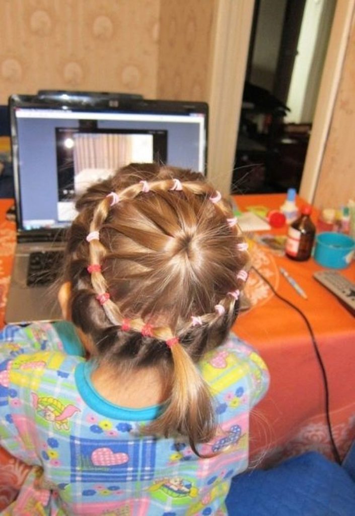 Children's hairstyles for short hair for every day to school and kindergarten