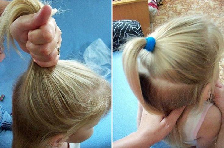 Children's hairstyles for short hair for every day to school and kindergarten