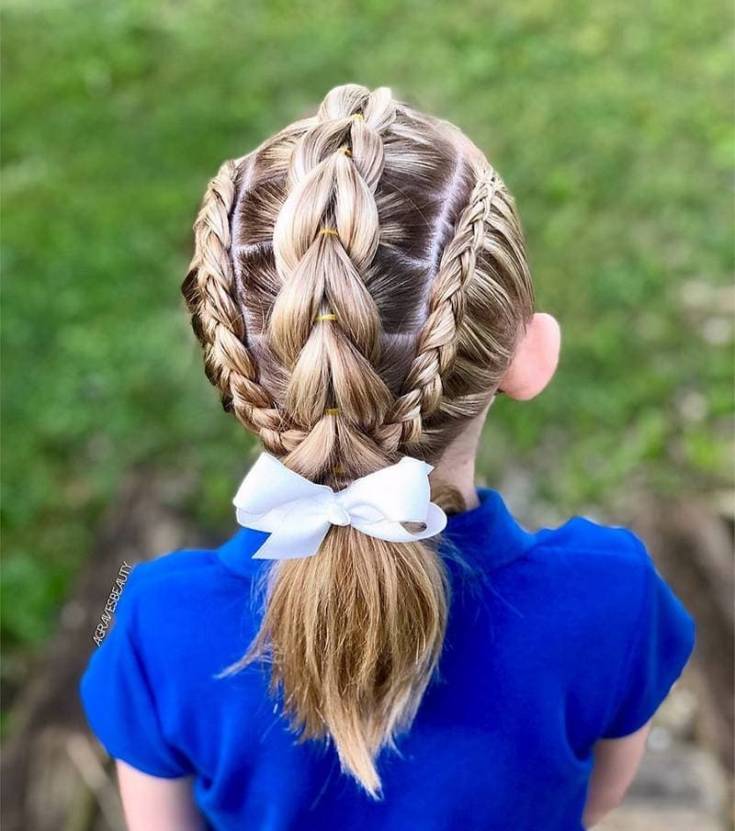 Children's hairstyles for short hair for every day to school and kindergarten