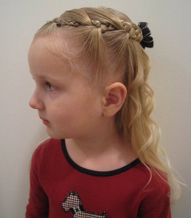 Children's hairstyles for short hair for every day to school and kindergarten