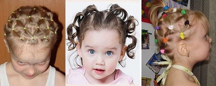 Children's hairstyles for short hair for every day to school and kindergarten