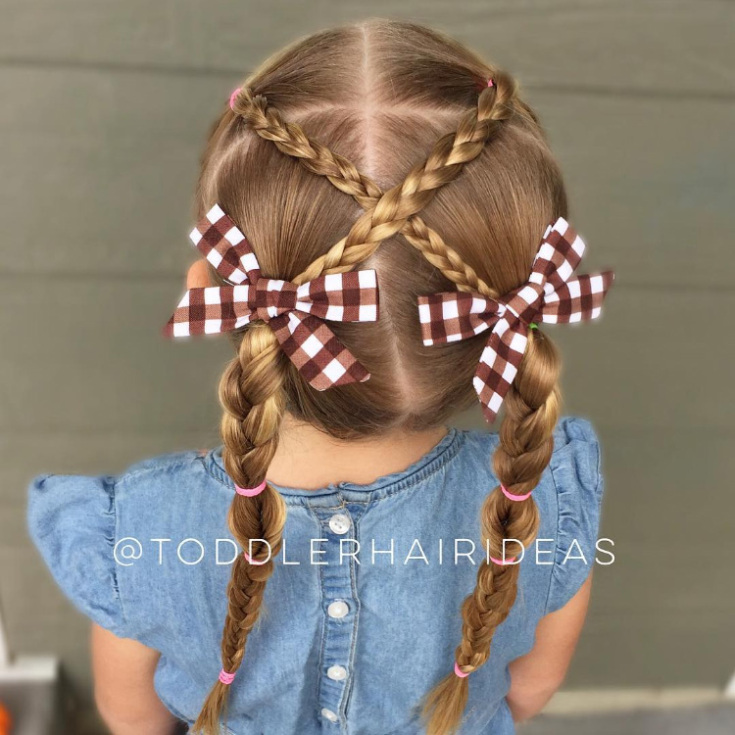 Children's hairstyles for short hair for every day to school and kindergarten